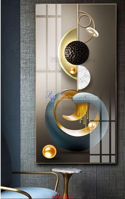 File tranh File tranh hiện đại pha lê gương FT105412 (bản gốc) treo quán cafe