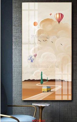 File PSD File tranh hiện đại pha lê gương FT105433 (gốc) tách lớp chi tiết