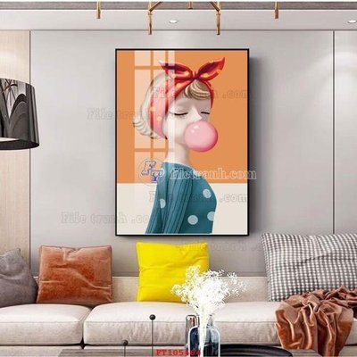 File in trần File tranh hiện đại pha lê gương FT105464 (file gốc) hoa văn 3D