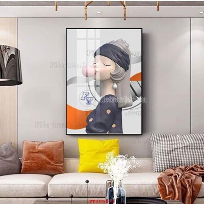 File in ấn cao cấp File tranh hiện đại pha lê gương FT105471 (file gốc)