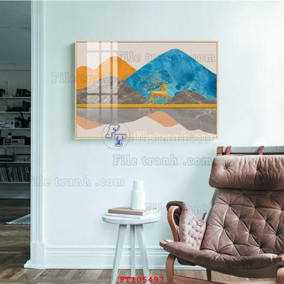 File tranh gốc File tranh hiện đại pha lê gương FT105497 (bản quyền) Filetranh.com