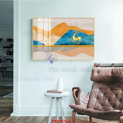 Tệp tin gốc File tranh hiện đại pha lê gương FT105500 (dùng cho in ấn) chuyên nghiệp