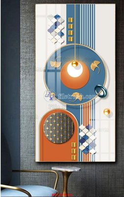 File tranh gốc File tranh hiện đại pha lê gương FT105509 chủ đề hiện đại