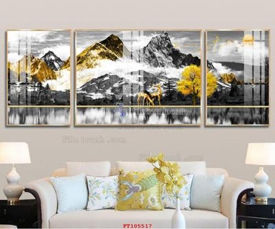 Chi tiết file ảnh File tranh hiện đại pha lê gương FT105517 sắc nét