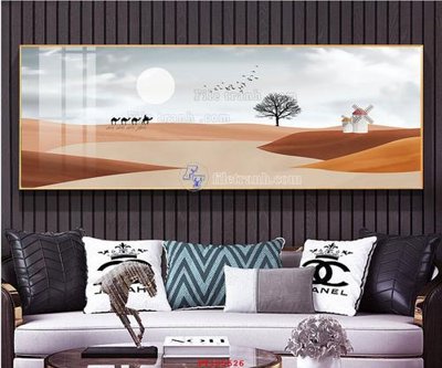 File gốc File tranh hiện đại pha lê gương FT105526 (in lụa) hoa văn cổ điển