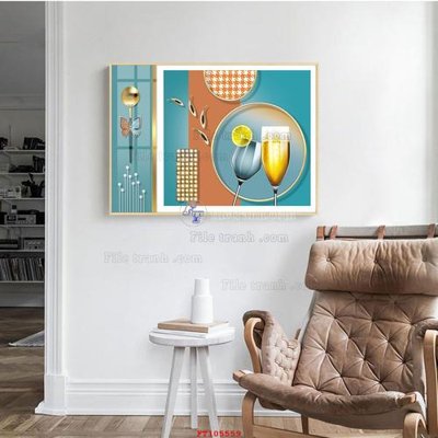 File ảnh File tranh hiện đại pha lê gương FT105559 (gốc) in backdrop sự kiện