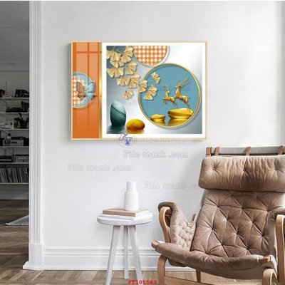 File gốc File tranh hiện đại pha lê gương FT105563 (PNG) không nền chất lượng