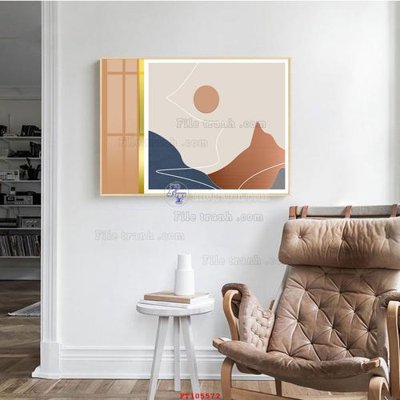 File tranh File tranh hiện đại pha lê gương FT105572 (gốc) in trên kính