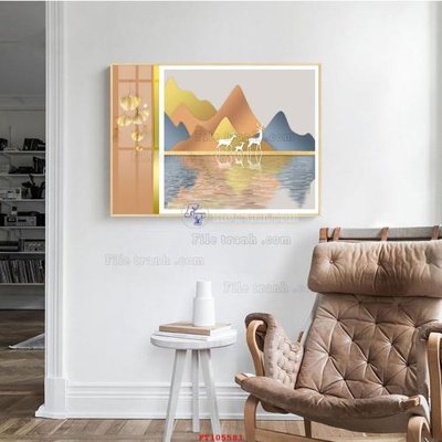 File tranh File tranh hiện đại pha lê gương FT105581 (ảnh gốc) sắc nét hoàn hảo