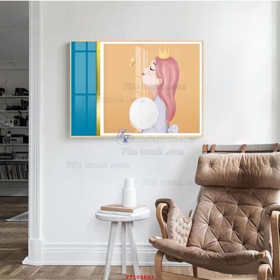 File in trần File tranh hiện đại pha lê gương FT105603 (bản gốc) trời sao