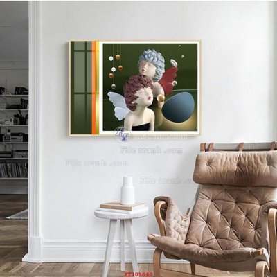 File gốc File tranh hiện đại pha lê gương FT105640 (ảnh chi tiết) để in lụa