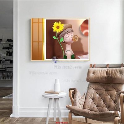 File in mica File tranh hiện đại pha lê gương FT105647 (bản gốc) siêu trong