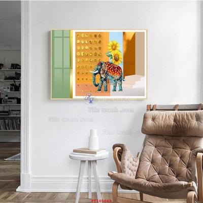 File gốc File tranh hiện đại pha lê gương FT105665 (cho in ấn) từ kho Filetranh