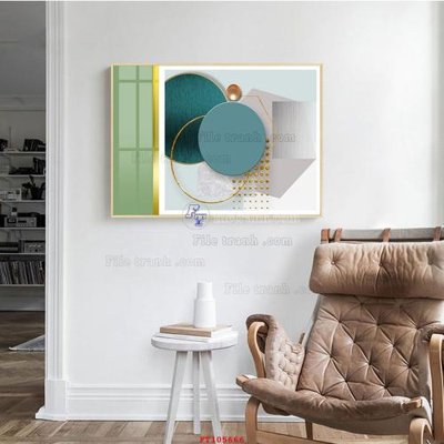 File tranh in trần 3D File tranh hiện đại pha lê gương FT105666 (ảnh gốc)