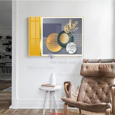 File gốc File tranh hiện đại pha lê gương FT105678 (in ấn) màu sắc trung thực