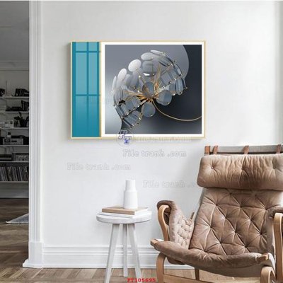 File gốc File tranh hiện đại pha lê gương FT105695 (bản quyền) cho in ấn