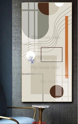 File tranh gốc File tranh hiện đại pha lê gương FT105714 (bản quyền) file PSD