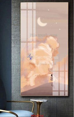 File gốc File tranh hiện đại pha lê gương FT105724 (ảnh chi tiết) để in lụa