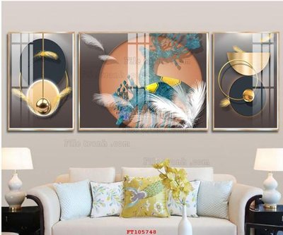 File tranh File tranh hiện đại pha lê gương FT105748 (bản gốc) in canvas