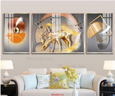 Download file gốc File tranh hiện đại pha lê gương FT105772 (in lụa) cao cấp