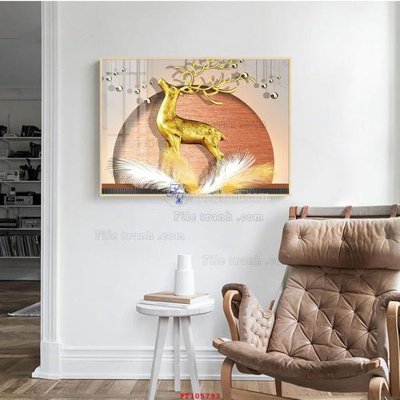 File gốc File tranh hiện đại pha lê gương FT105793 (trang trí) phòng ngủ