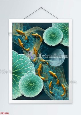File tranh File tranh bộ hiện đại FT721581 (file gốc) chủ đề phong thủy