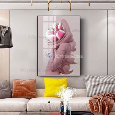 File gốc File tranh hiện đại pha lê gương FT105838 (trang trí) phòng làm việc