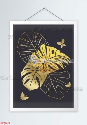 File in trần File tranh bộ hiện đại FT1054618 (file gốc) hoa văn 3D