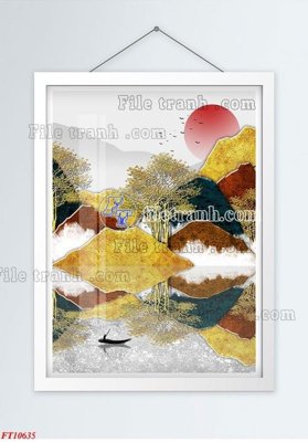 File tranh File tranh bộ hiện đại FT1207635 (ảnh gốc) in trần xuyên sáng