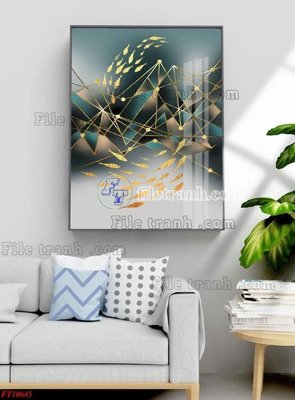 Download file gốc File tranh bộ hiện đại FT1297645 (in mica) trong suốt