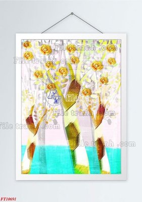 File gốc File tranh bộ hiện đại FT1711691 (ảnh chi tiết) để in lụa