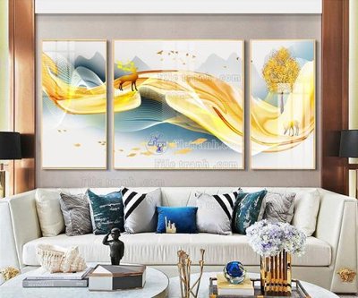 File ảnh File tranh hiện đại pha lê gương FT107 (gốc) in PP, decal