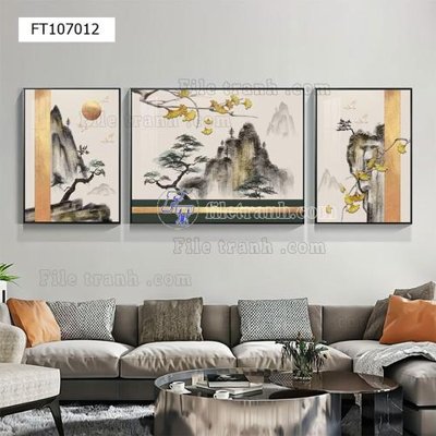 File gốc File tranh hiện đại pha lê gương FT107012 (thiết kế) cho in ấn