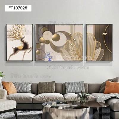 File gốc File tranh hiện đại pha lê gương FT107028 (chủ đề hiện đại) trang trí