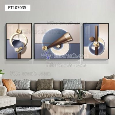 File gốc File tranh hiện đại pha lê gương FT107035 (AI/EPS) cho in ấn
