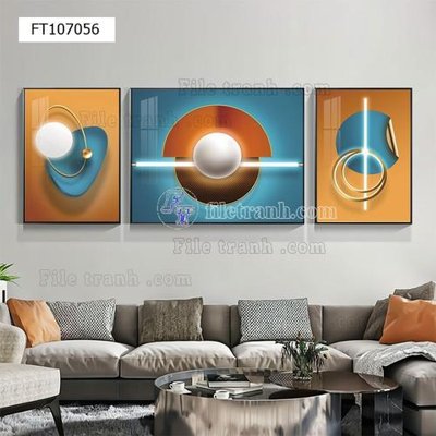 Ảnh mô tả file gốc in mica File tranh hiện đại pha lê gương FT107056