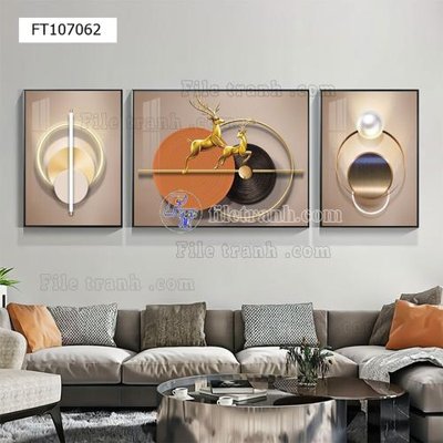 File in mica File tranh hiện đại pha lê gương FT107062 (bản gốc) siêu trong