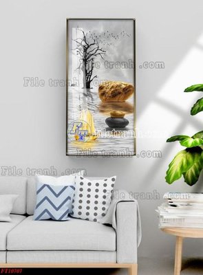 File tranh File tranh bộ hiện đại FT1855707 (file gốc) chủ đề phong thủy