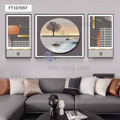 Tải file gốc File tranh hiện đại pha lê gương FT107097 (in khổ lớn) không mờ