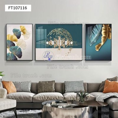 File gốc File tranh hiện đại pha lê gương FT107116 (bản quyền) cho in ấn