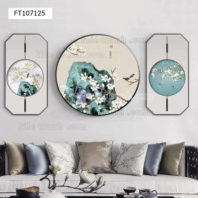 File in mica File tranh hiện đại pha lê gương FT107125 (bản gốc) sắc sảo