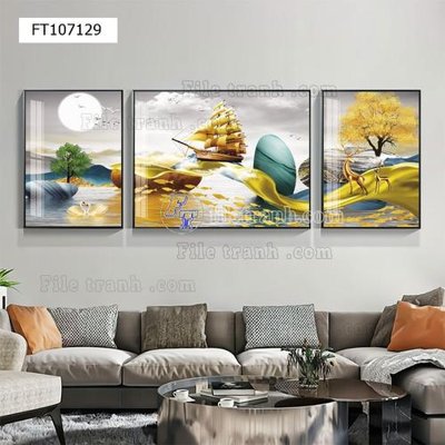 File gốc File tranh hiện đại pha lê gương FT107129 (in 3D) nghệ thuật