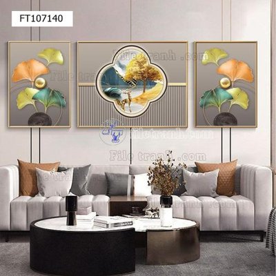 File tranh quảng cáo File tranh hiện đại pha lê gương FT107140 (file gốc) chuyên nghiệp