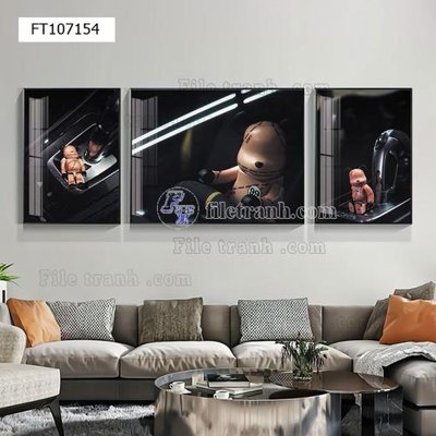 Tải xuống file tranh gốc File tranh hiện đại pha lê gương FT107154 (PSD/TIFF)