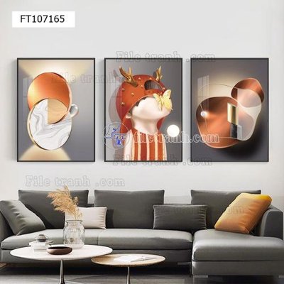 File gốc File tranh hiện đại pha lê gương FT107165 (in lụa) cao cấp