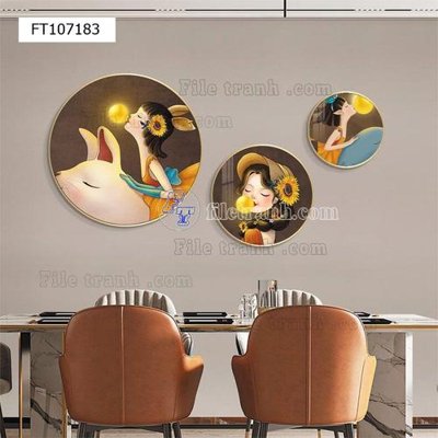 File in trần File tranh hiện đại pha lê gương FT107183 (file gốc) chủ đề vũ trụ