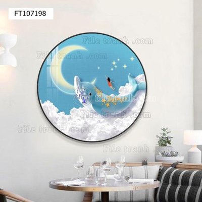 File tranh File tranh hiện đại pha lê gương FT107198 (gốc) chủ đề con người