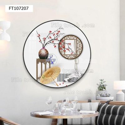 File tranh File tranh hiện đại pha lê gương FT107207 (gốc) phong cách tối giản