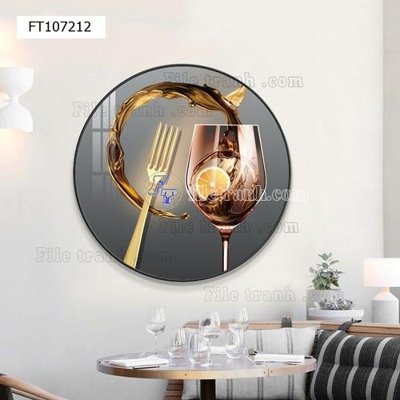 File in trần File tranh hiện đại pha lê gương FT107212 (bản gốc) đại dương