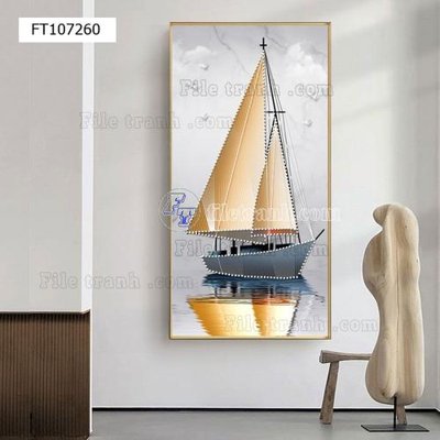 File tranh gốc File tranh hiện đại pha lê gương FT107260 (sắc nét từng chi tiết)